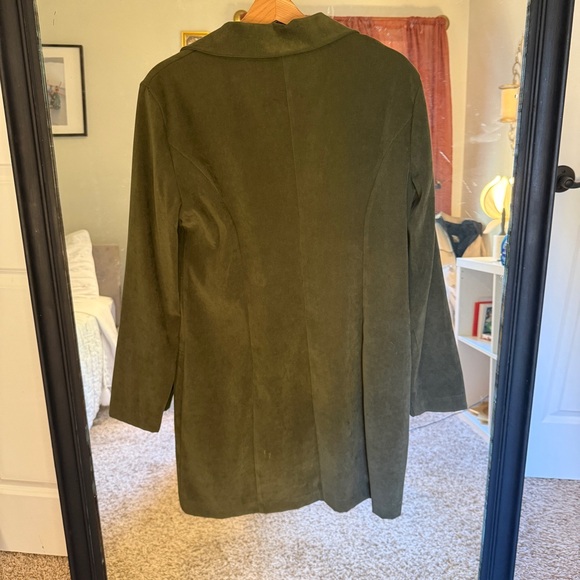 Vintage Sag Harbor Green Faux Suede Jacket - Picture 4 of 13